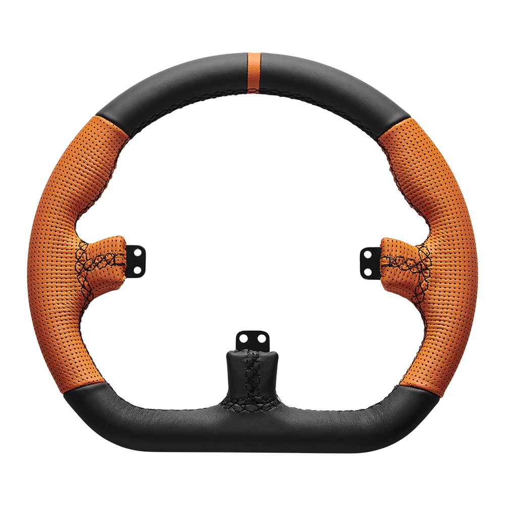 Asetek Closed D Orange Leather Rim