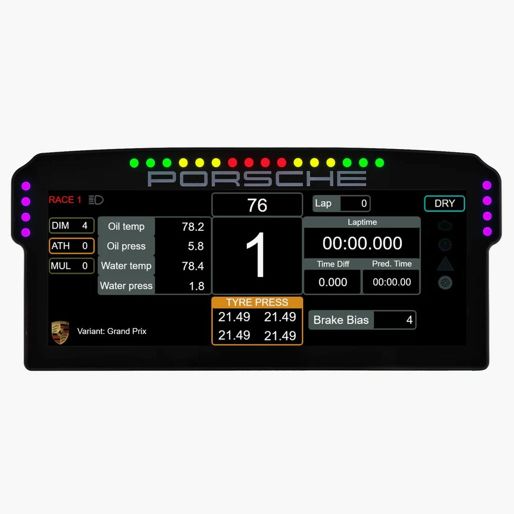 Porsche dashboard
