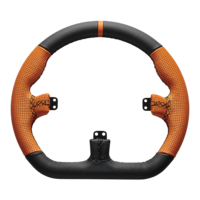 Asetek Closed D Orange Leather Rim