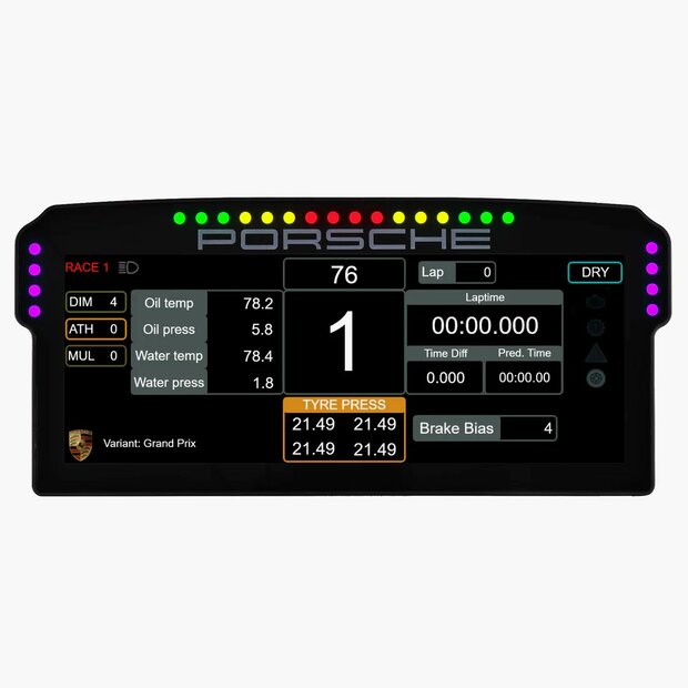 Porsche dashboard